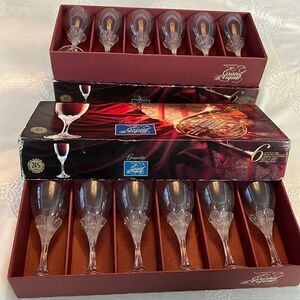Granville  by CRISTAL D'ARQUES-DURAND glasses 4 oz set of 12.